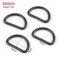 Customized Logo Acceptable Plated 16mm D Ring Hardware for Bag Strap Webbing Sewing