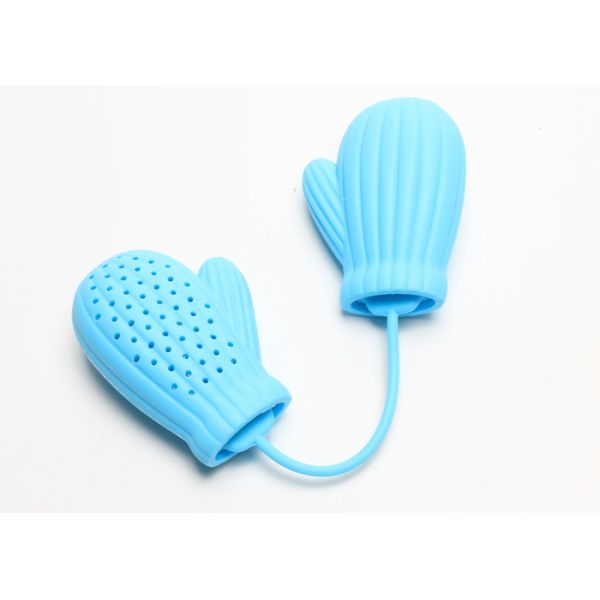 20g Lovely Cute Gloves Silicone Tea Infuser Filter For Loose Leaf Tea 5x2.7x7.1cm