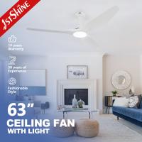 Économie d'énergie Ventilateur de plafond blanc/noir avec télécommande lumineuse réglable Vitesse du moteur CC 6 vitesses Choix