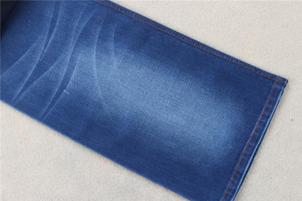 Rayon 2,4% POLI da onça 74% CTN 21,6% da tela 11 da sarja de Nimes do Spandex do algodão da hachura do Slub