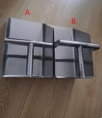 316 stainless steel  square rectangular flat food feed scoop powder pharma scoop  304