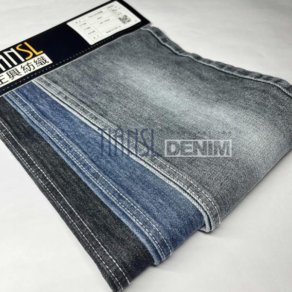Slubby Cotton Blue Denim Fabric Blue Jean Material 9.8 Oz