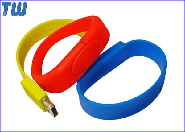 Eco Friendly Silicon Personalized Bracelet 2GB USB Memory Stick Drive