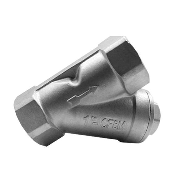 O filtro de aço inoxidável A351 Gr.CF8M 1 de Y PN10 FNPT rosqueou