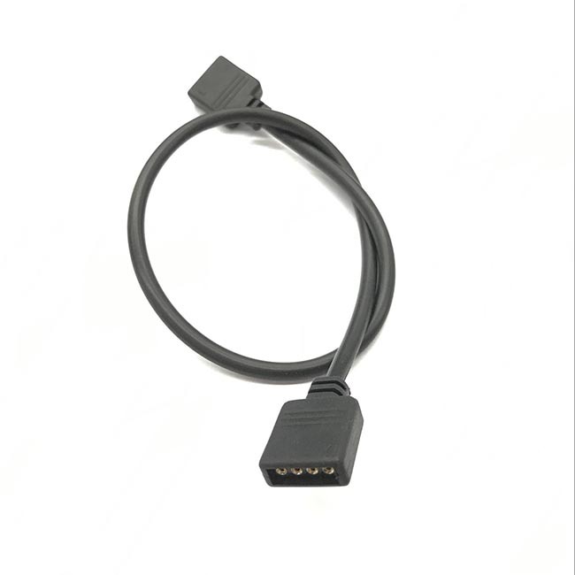 Rgb привел Pin 4 длины 2*0.3mm цвета 5m удлинительного кабеля черный