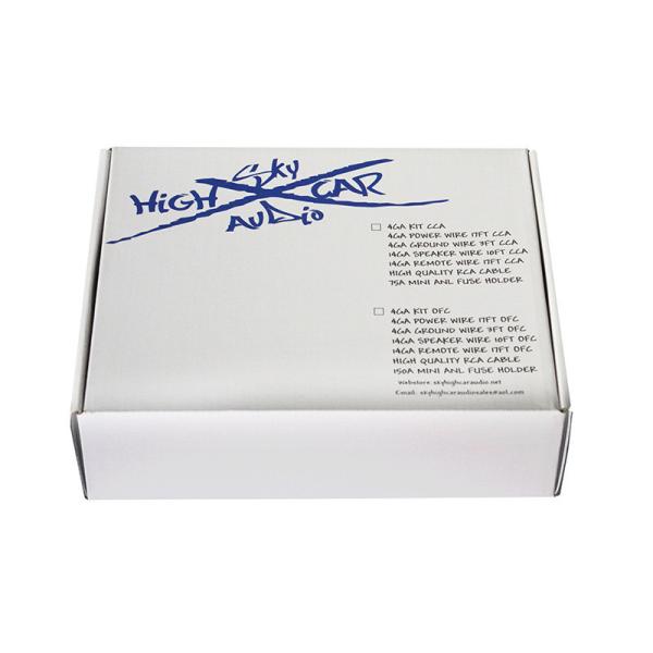 Dustproof Kraft Embossing Corrugated Gift Box With Handle Lightweight
