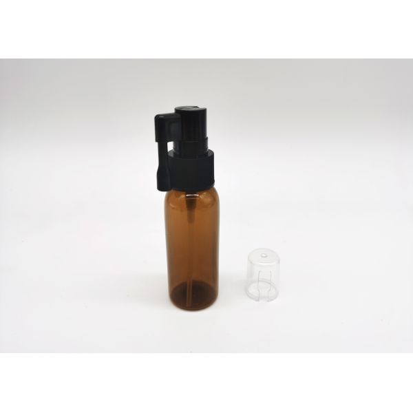 Cosmetic Packaging 30ml Cylinder Amber Plastic Bottle