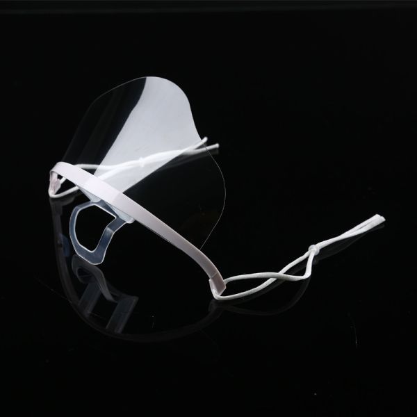 Flat Anti Fog Clear Plastic Mouth Cover For Catering