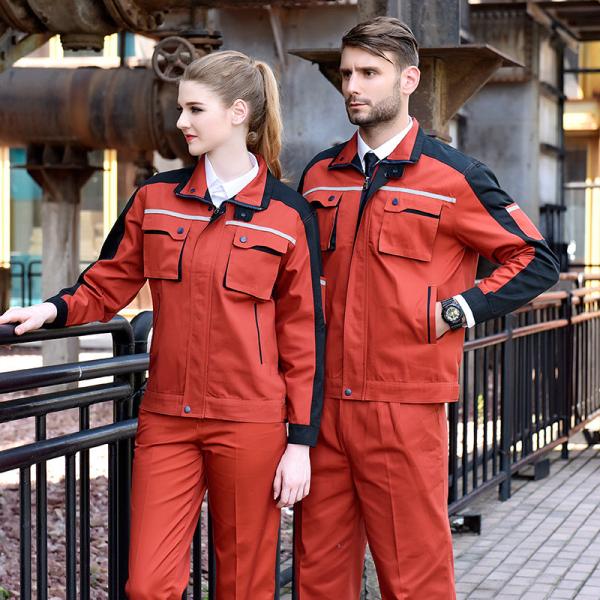 Wear Resistant Mens Long Sleeve Overalls , Mens Work Coat For Labor Protection