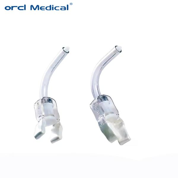 Tubes de trachéostomie en silicone à usage unique, menottés et non menottés