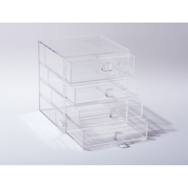 Custom Eco-Friendly Acrylic Storage Box Lipstick Dresser Cosmetics Organized Makeup Organization Desk Bedroom School Dustproof