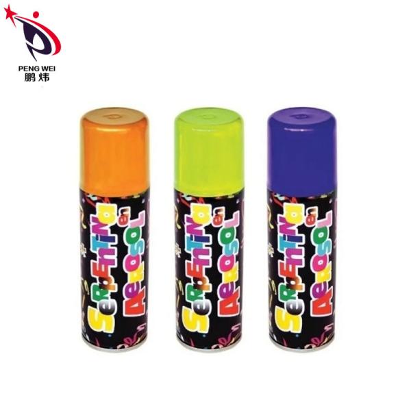 Wedding Party Color Decorative Silly String Spray Biodegradable 80g 128mm