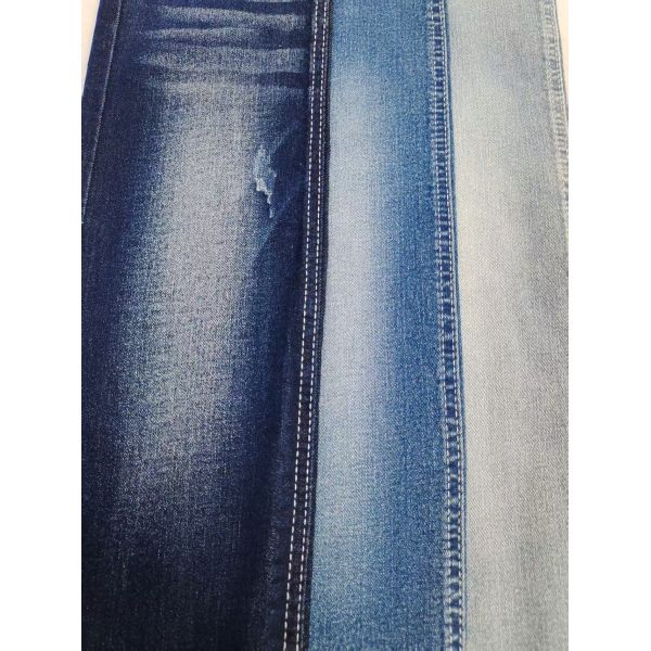 Tejido de mezclilla estilo sarga con spandex alto de 8.5 oz, 10S, para jeans, stock disponible