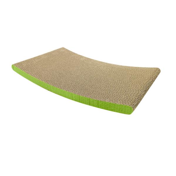 Curved Cat Scratching Board Green High-Density Cat Scratching Board