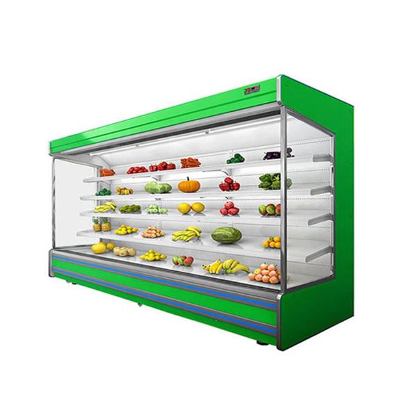 1m 3m Vegetables Fruits Milk Drinks Display Multi Deck Open Chiller