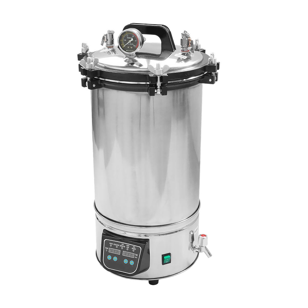 Warm Towel Sterilizer Cabinet: Class B Disinfection & Electric Heating for Beauty Salons, 18L/24L Stainless Steel Tower