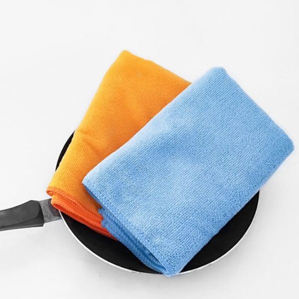 Reusable Microfiber Washcloths 100% Microfiber Technic Plain Solid Color 40x40cm Washcloth