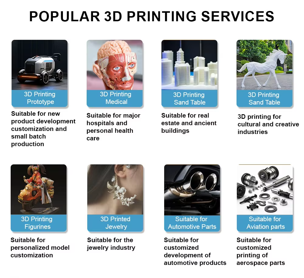 High Precision 3D Printing & Rapid Prototyping Service with ±0.01 mm Tolerance and 1–7 Days Lead Time