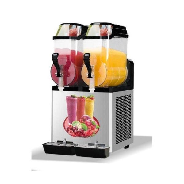 Industrial Size 620*670*840mm Automation Slush Machine with 2 Tank Slush Ice Machine