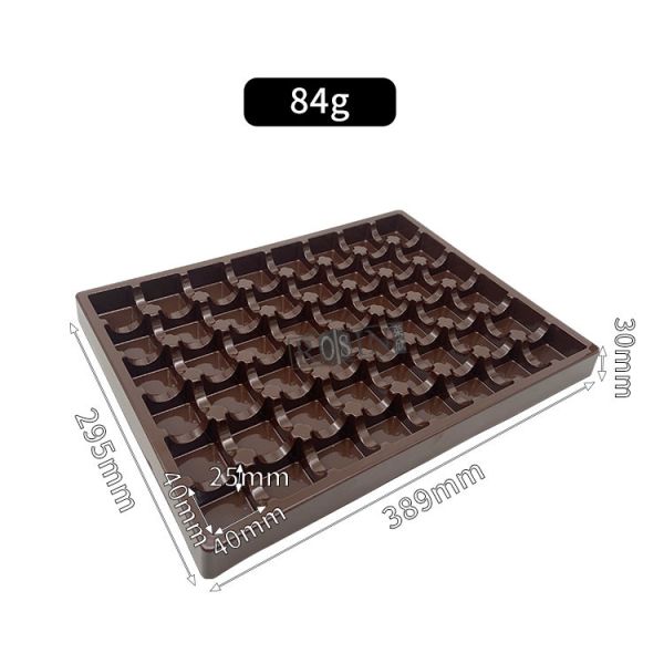 Customized Plastic Chocolate Packaging Thermoformed PP 48 Cavity Chocolate Insert Trays