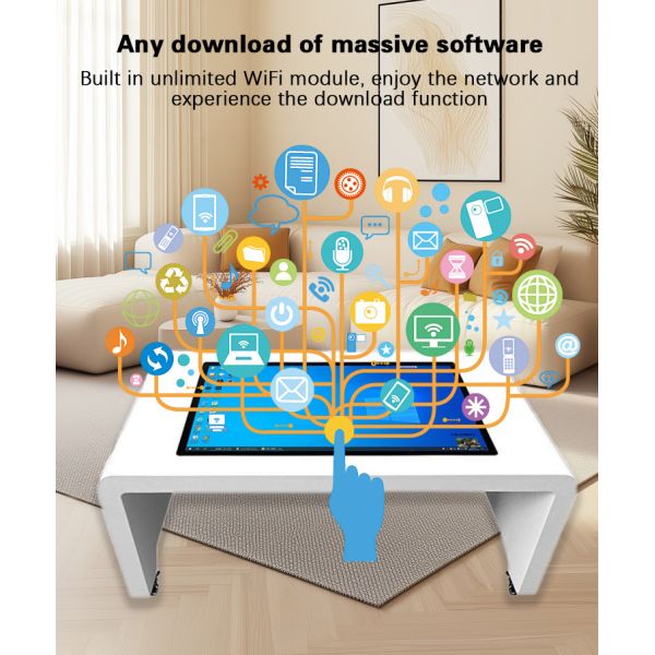 32/43/55-inch Waterproof Interactive Game Table Touchscreen Coffee Table
