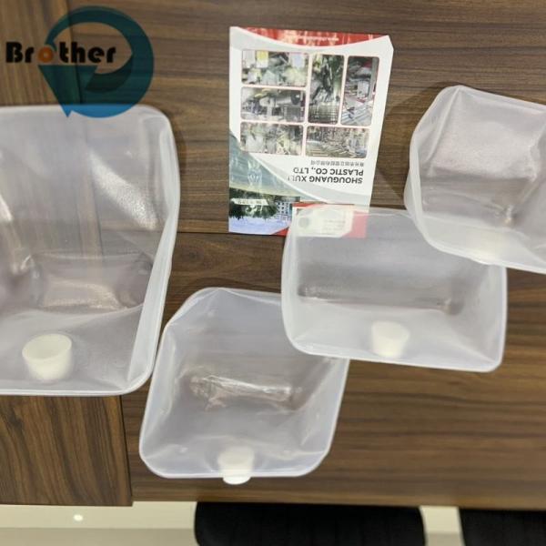 Folding Bucket Liquid Container with Handle Soft Collapsible Plastic LDPE Outdoor Goods Never Leaking 5L~ 20L Cube Seal Cap