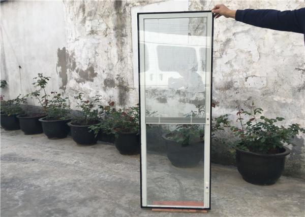 Cortinas internas de alumínio de vidro para a porta de aço da segurança da porta das portas de entrada