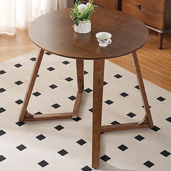 Nordic Solid Wood Small Round Table Home Apartment Leisure Reception Negotiation Modern Simple Wooden Dining