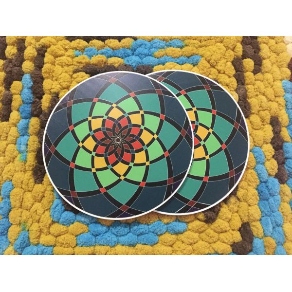 Custom Big Size Round Silicone Cup Coaster / Soft PVC Table Placemat With High