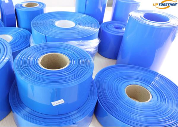 600V Large Diameter Heat Shrink Tubing , Battery Packing PVC Heat Shrink Tubing