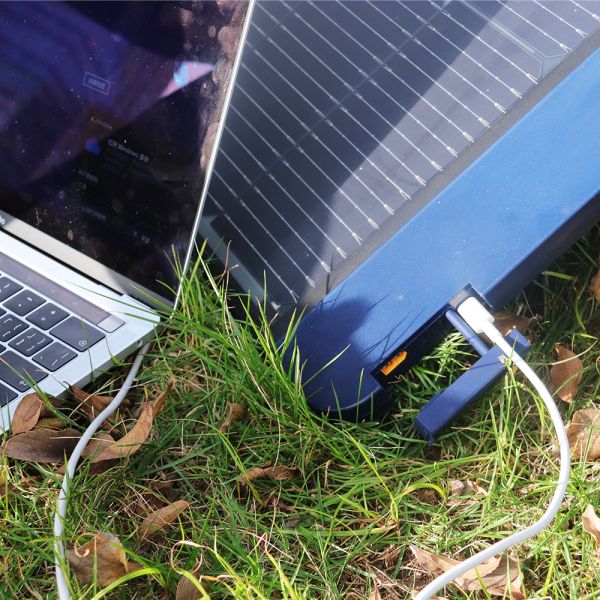 Kit de paneles solares plegables de 125 mmx125 mm portátil para acampar al aire libre