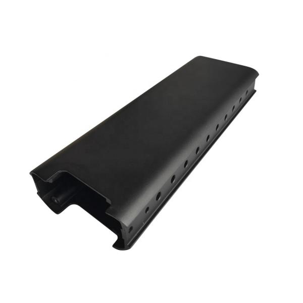 Black Matt CNC Aluminum Parts Broaching Drilling Non Standard High Efficiency