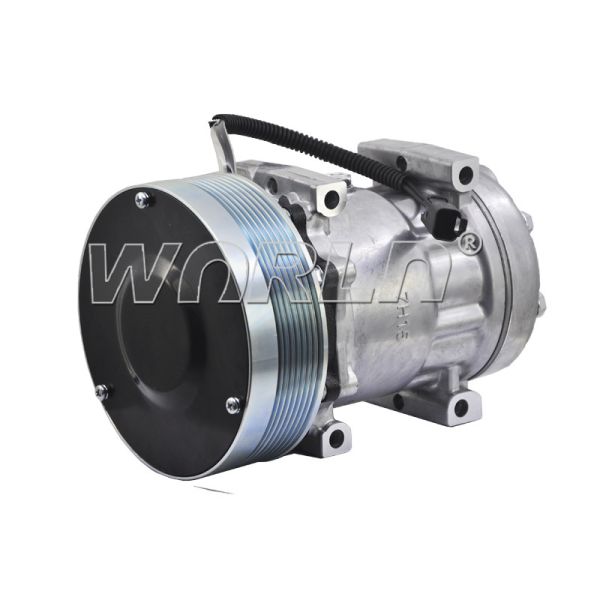 Use For Caterpilar 12V Truck Air Conditioner Cooling Compressor 7H15 8PK Auto AC Part Compressor WXTK354