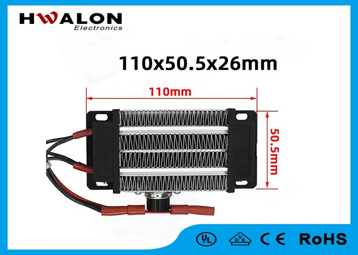 220V 110x50.5x26mm 300W Insulated PTC Ceramic air Heater Constant Temperature Heating element  PTC heating element heater Mini Air Heater Fan Incubator Ceramic Heater Element Heating Equipment
