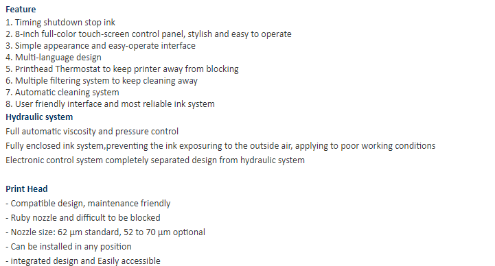 Принтер печатной машины V680 Leadjet OEM CIJ ODM струйный для жестяной коробки
