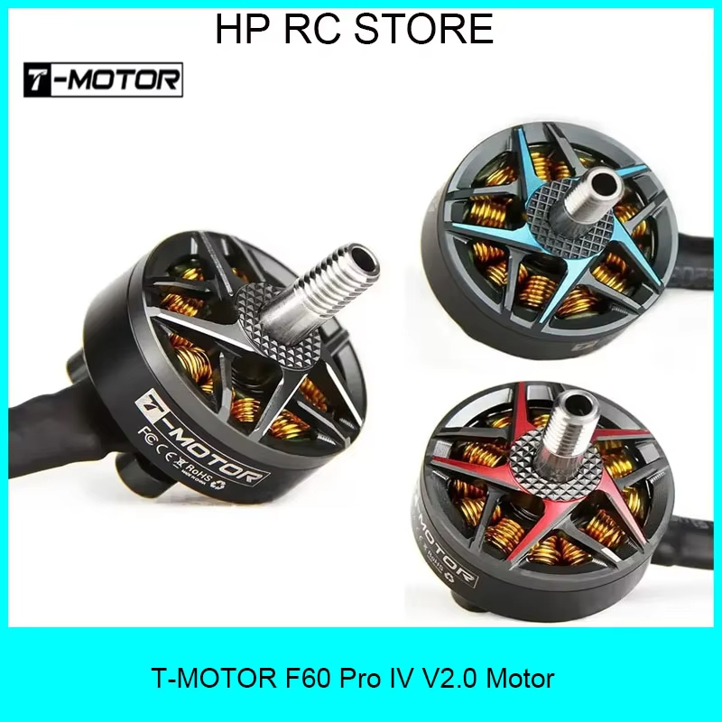 T-Motor F6o Pro Iv V2 1750/1950/2550kv 4-6s Brushless Motor For Fpv Racing Drones