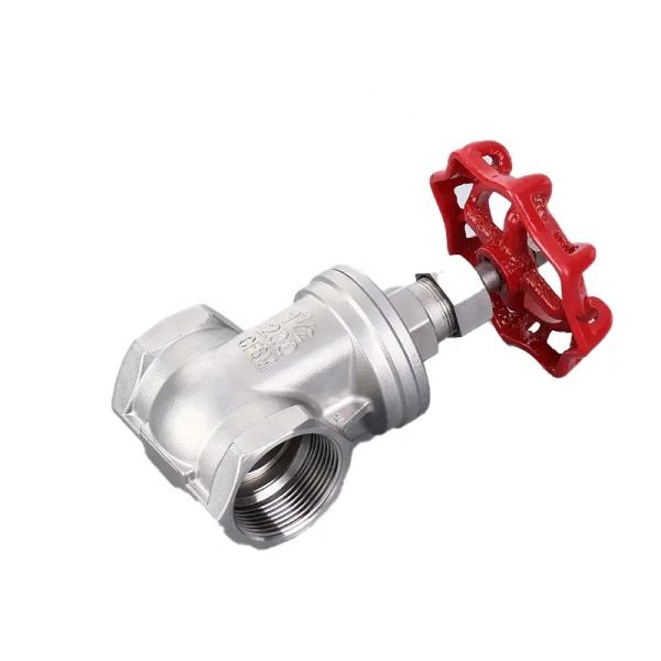 201 304 316 Válvula de puerta sellada de acero inoxidable para tuberías de agua con rosca interna