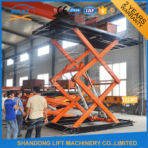 3.5m Hydraulic Scissor Car Lift / Hydraulic Home Garage CE SGS