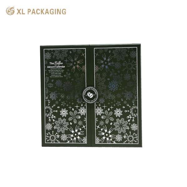 XL Packaging Custom Gift Box Packaging Create Your Packaging Tea Bags Advent Calendar Box Ramanda Double Door Christmas Advent Calendar Paper Box 24 Days For Tea
