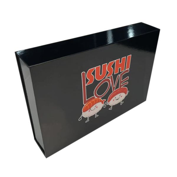 Hygienic Paper Gift Box Foldable Cardboard Paper Sushi Packaging Box Environment Friendly