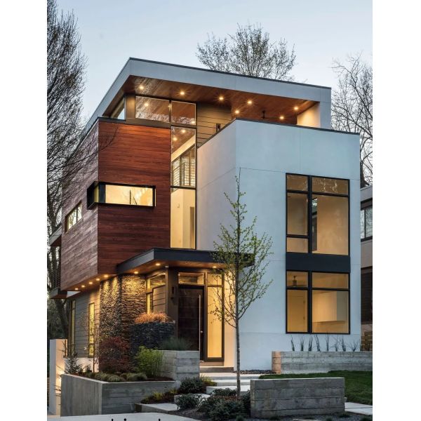 Prefab Luxury House Villa Steel Structure Modern Design Customized Prefabricated Building