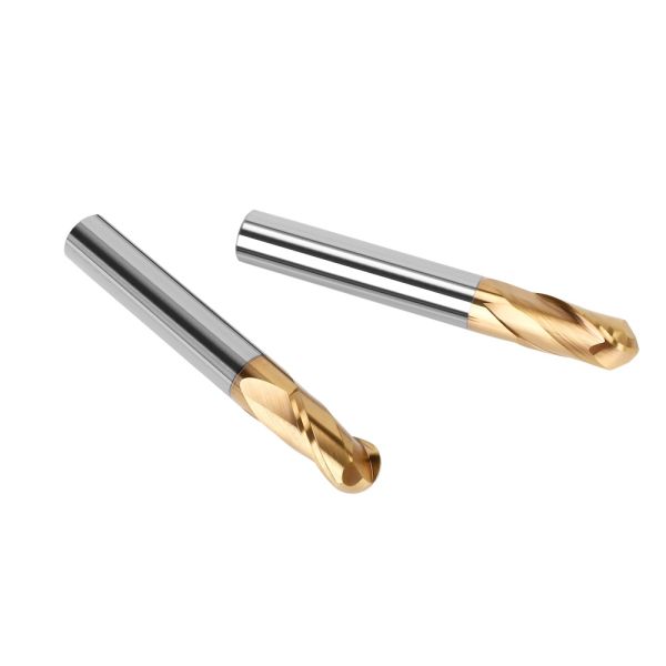 Solid Carbide 4 Flute 30 Degree Spiral Angle Ball Nose End Mills