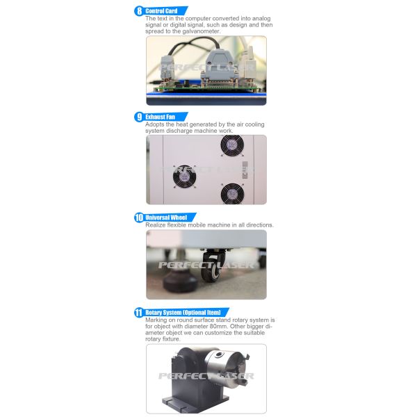 Small Size Metal Laser Ring Engraving Machine With LED Light Bulbs Lamp Tube