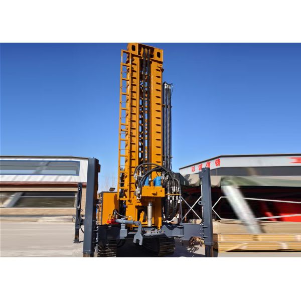 Pneumatic ST1000 type water well drilling rig with fast drilling speed