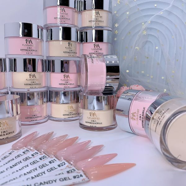 High Quality Custom Cover Pink Acrylic Nail Powder Dip Powder Smooth Nail Acrylic Powder