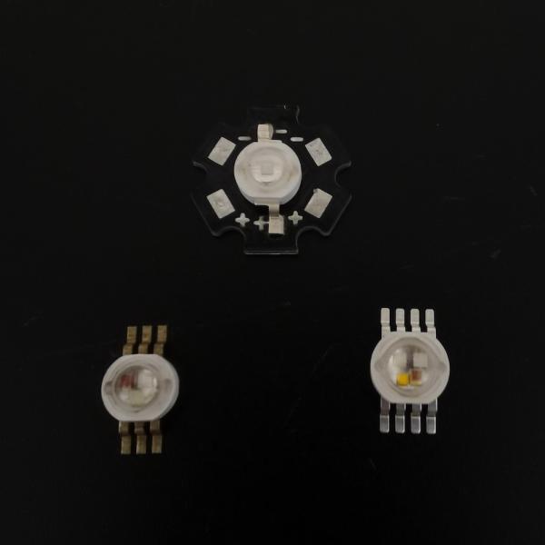 4x3w RGBW RGB High Power Led with Star PCB For Stage Light , 120 Degree