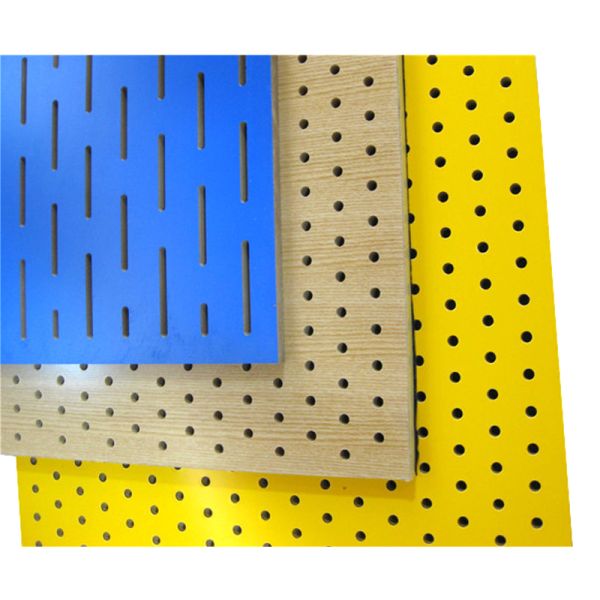 Wooden Soundproof Perforated Wood Wall Panels For Conference Room