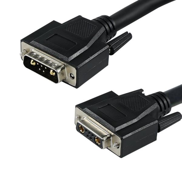 Connecteur D-Sub à contacts mixtes avec broches d'alimentation et de signal pour interface de communication d'équipement d'automatisation industrielle