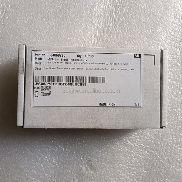 Fiber Optic Transceivers for HUAWEI WTD ESFP RTXM191-400 34060290 1310nm 1.25Gb/s 10km GE ESFP Kit