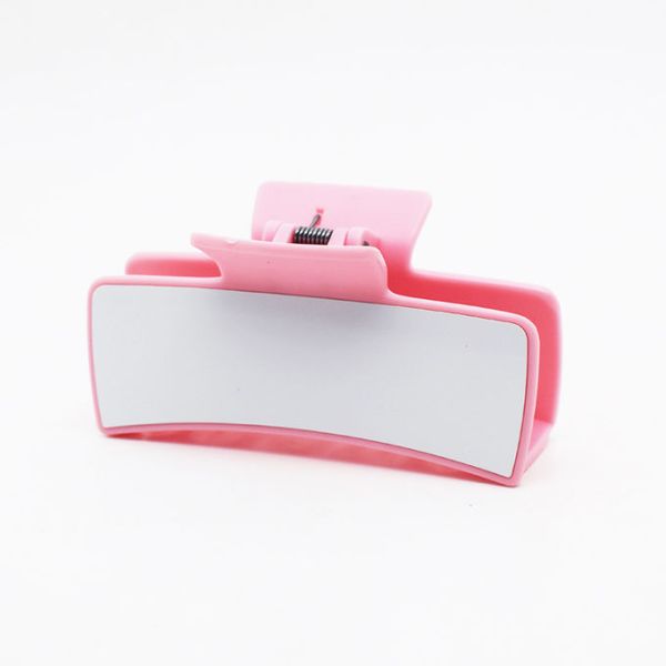Double Sided Colored Plastic Sublimation Hair Clip With Aluminum Sheet Custom Claw Clip
